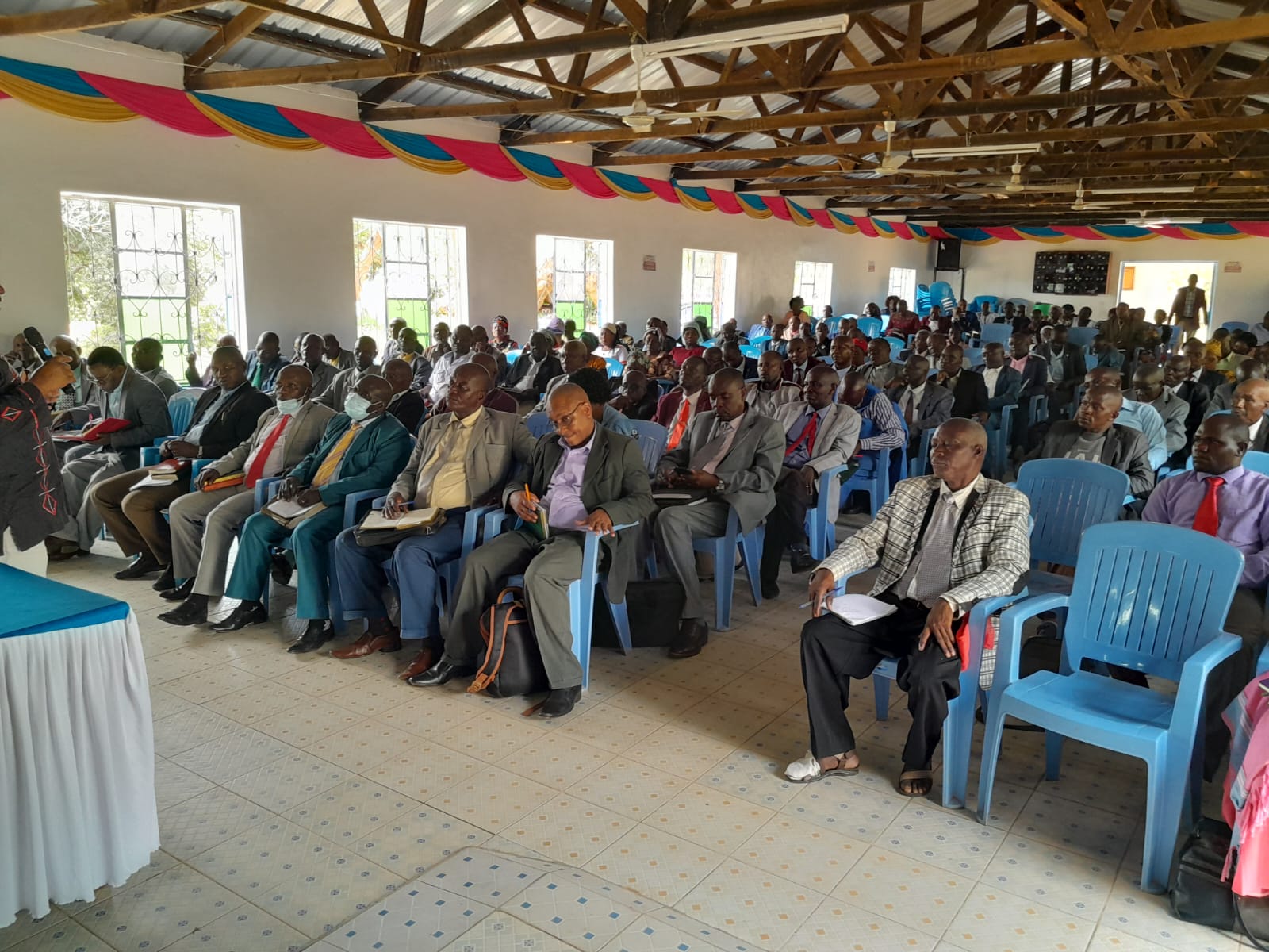 people at a green energy conference