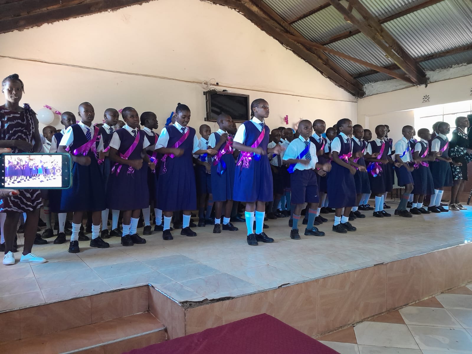 pupils at a celebration
